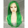 New! wigs for women green celebrity lace front wigs synthetic mommy wig